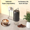 Portable 1800mAh Electric Coffee Bean Grinder 40 Gears External Adjustable Home Rechargeable Grinders Household Coffee Machine