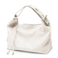 Zency 100% Genuine Leather Women Hobo Bag White Lady Tassel Shoulder Bags Classic Red Handbag Crossbody Purse 2024 Trendy