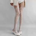 2025 New Sexy Lace Garter Belt Stocking Floral Pattern Thigh Highs Y2K Over Knee Sock Mesh Pantyhose for Women Lingerie Leggings