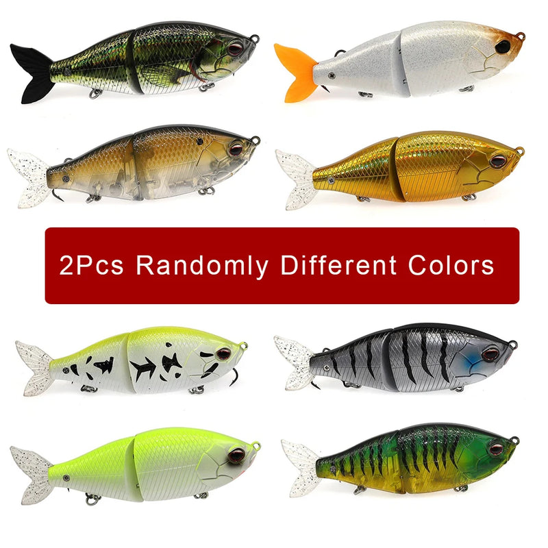 Floating Fishing Swimbait Lure with Soft Tail Jointed | SAMAG
