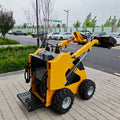 Factory Direct Mini Loader Wheeled Mini Sliding Loader Small Wheeled Sliding Steering Loader Forklift Stacker Manufacturer