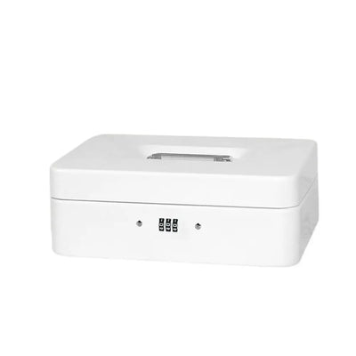Small/Large Locking Cash Box Double Layer Safe Metal Money with Tray Cover Key Lock/ Password Saving Organizer Home | SAMAG