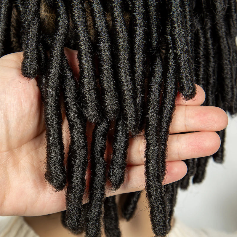 Short Dreadlock Braided Wigs Synthetic Full Lace Braided Lace Wigs with Baby Hair Lace Frontal Locs Braids Wigs for Black Women