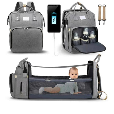 Folding mommy bag lightweight portable crib bed | SAMAG