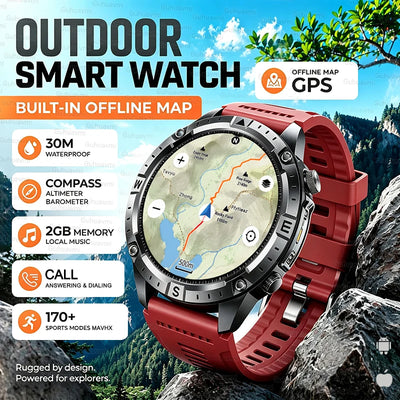 Offline Map New Smart Watch 3ATM Waterproof GPS | SAMAG