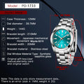 PAGANI DESIGN Green Glass Men's Mechanical Watches Luxury AR Sapphire Automatic Watch For Men Stainless steel Clock 2026 New