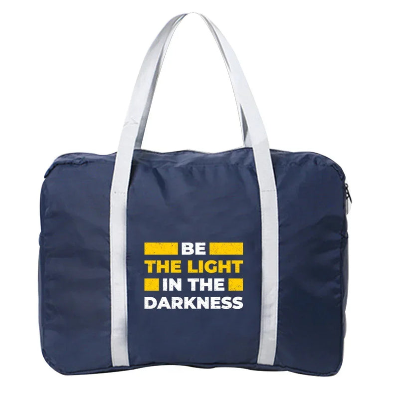 Boston Bag Travel Bag Unisex Foldable Bag Organizers Large Capacity  Portable Phrase Printed Luggage Bags Travel Accessories