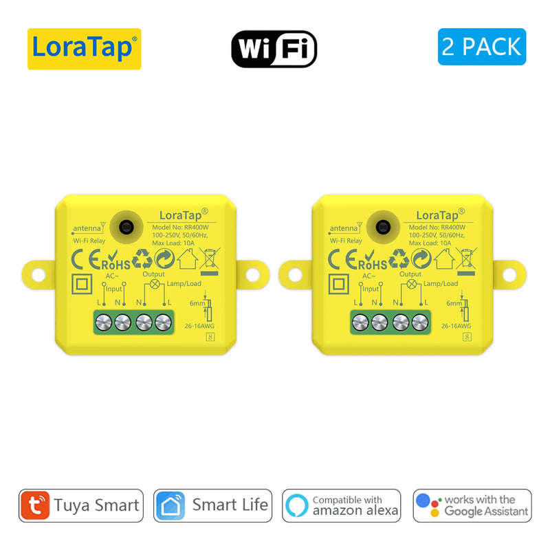 LoraTap Mini DIY Module Wifi Light Switch Wireless APP Remote Control Switch 220V Smart Home Electrical Switches