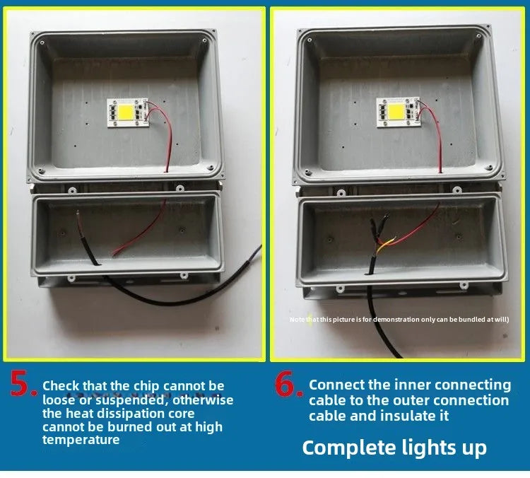 1-20PCS LED COB Hight Power 50W AC 220V Red Blue Green Lamp Chip Smart IC Fit For DIY Driverless Integrated Driver Flood Light