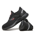 Safety Shoes Work Sneakers Steel Toe Men Women Anti Smash Puncture Proof Work Boots Indestructible Safety Shoes Light Breathable