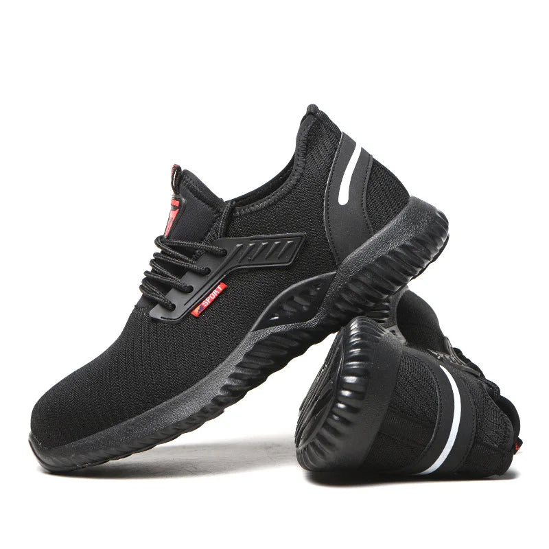 Safety Shoes Work Sneakers Steel Toe Men Women Anti Smash Puncture Proof Work Boots Indestructible Safety Shoes Light Breathable
