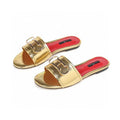 CH 2025 Summer New Women's Leisure Sandals Women's Slippers Simple Solid Colour Design Daily Style Fashion Women's Slippers