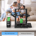 Creality Filament Dryer Upgrade Fan Filament Dry Box 1KG PLA PETG ABS TPU Filaments Dehydrator Storage Box Filament Spool Holder