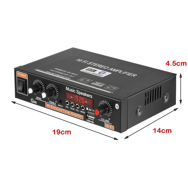 G919H 1000W Home Power Amplifiers Audio Bluetooth Amplificador Subwoofer Speakers Theater Audio Sound System FM USB 110V/220V