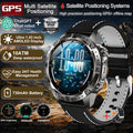 2026New Military Tank GPS SmartWatch Offline Map 10ATM Swim 2GB RAM Music Altitude Compass Bt Call Fitness Sports Smartwatch Men