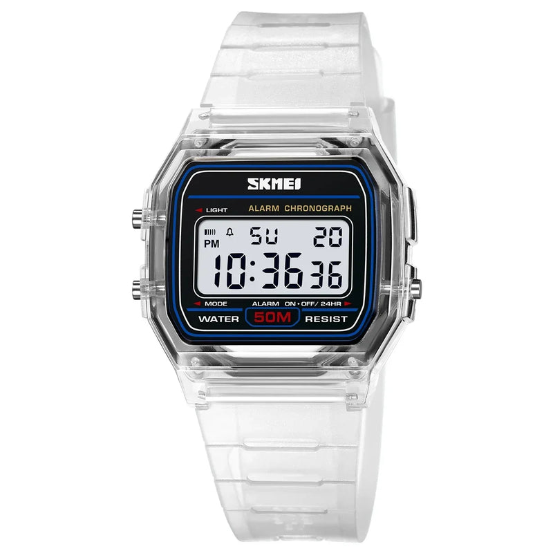 2056 Electronic Watch for Men Women Waterproof Sport Calendar Date Wristwatch Countdown Clock Boy Girl - Visuel 11 | SAMAG