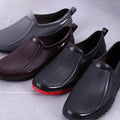 Men's Rain Boots Short Tube Anti-slip Waterproof Kitchen Shoes Work Shoes Fishing Shoes Construction Wear Resistant Rubber Shoes