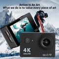 Ultra HD 4K Original Action Camera 1080P/30FPS WiFi 170D Diving Underwater Waterproof Helmet Vedio Remote Control Mini Sport Cam
