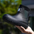 Men's Short-Tube Non-Slip Rain Boots Fashionable Low-Top Water Shoes Pvc One-Piece Molded Rain Boots, Waterproof Shoes Farm Work