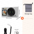 5K Digital Camera 8000W Pixel Retro CCD Dual Screen Photographic Cameras 80MP Vlog Cam with Auto Focus Smile Detection 18x Zoom