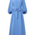 Modest Hijabs Women Long Dresses Elegant Lantern Sleeve | SAMAG