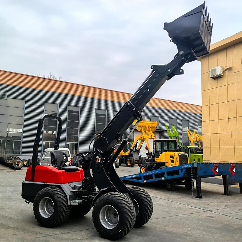 Free shipping custom mini skid steer loader EPA/EURO 5 telescopic arm skid steer loader track small wheel loader
