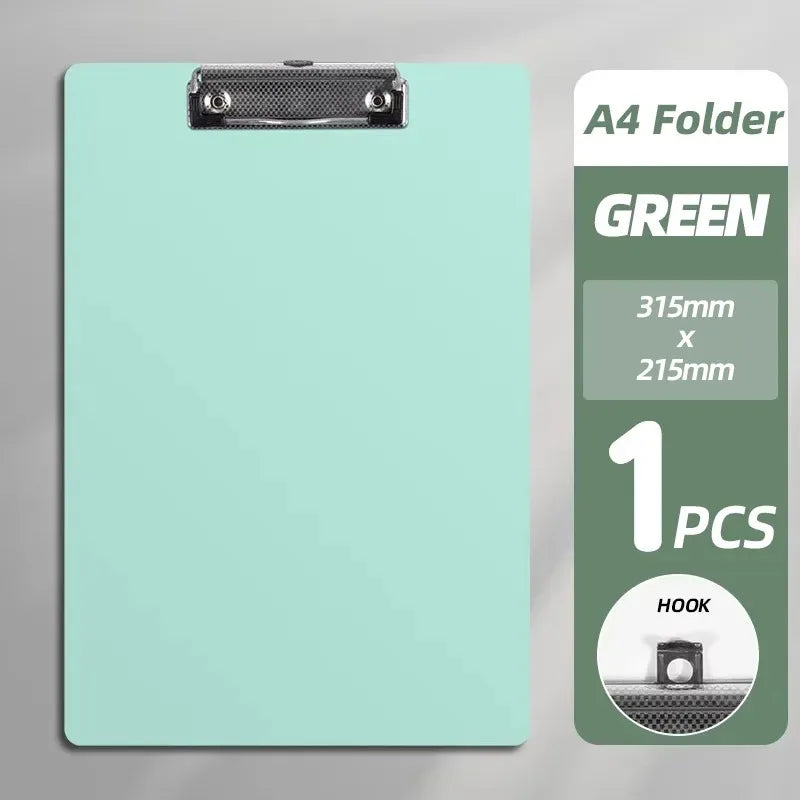 A4 Folder Manager Simple Waterproof Plastic Clipboard A4 Business School Folders For Learning Stationery Office Supplies
