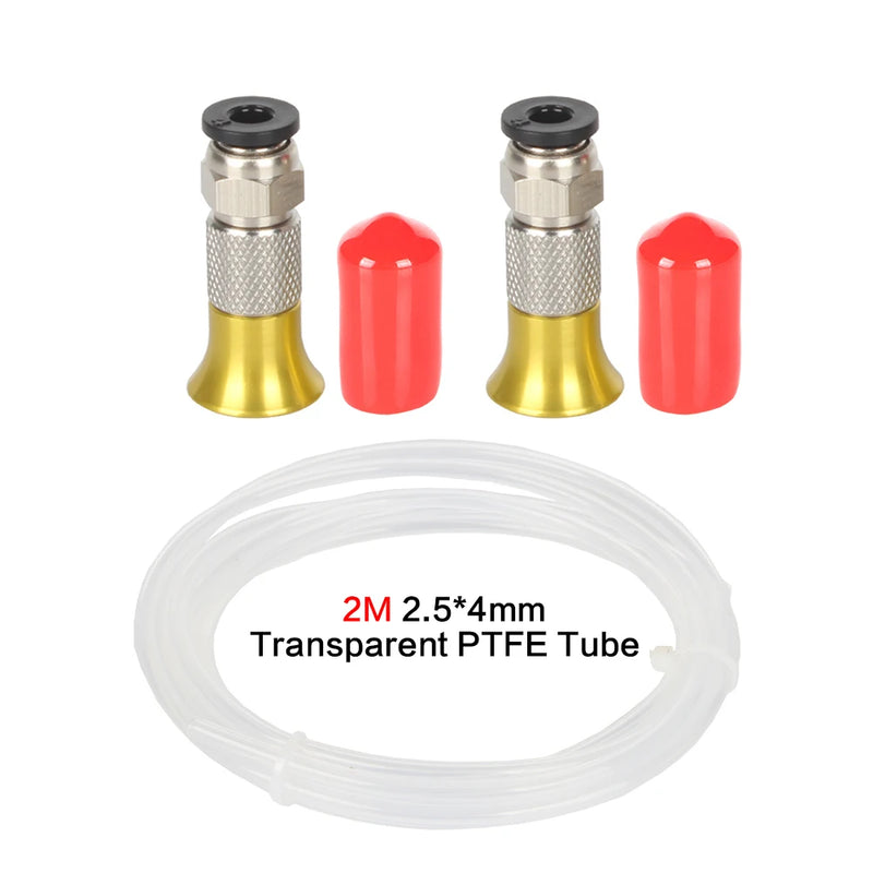 3D printer parts PC4-M6 Pneumatic Straight Connector Part Bore 4mm PTFE Tube Filament M6 Feed Fitting Coupler Filament Dryer Box