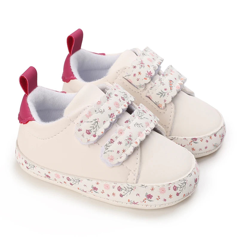 VALEN SINA New Baby Shoes White Christening Baptismal Moccasins Infant Boys Girls Slip-On Peas Shoes Walking Shoes