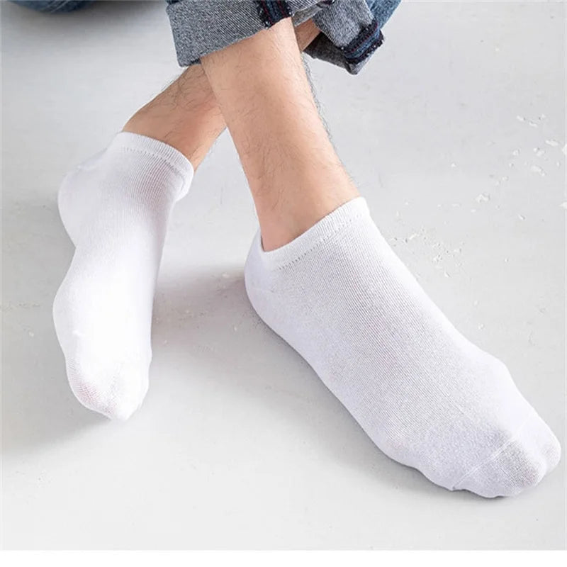 Pairs Solid Color Casual Breathable Socks Boat For Women | SAMAG