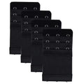 4 Pieces 3-Hook Bra Strap Extender; Comfortable and Adjustable Bra Strap Clip; Lingerie Accessory for Women