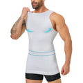 Men‘s Seamless Compression Tank Gynecomastia Chest Tummy Control Breathable Elastic Undershirt Gym Casual Base Layer