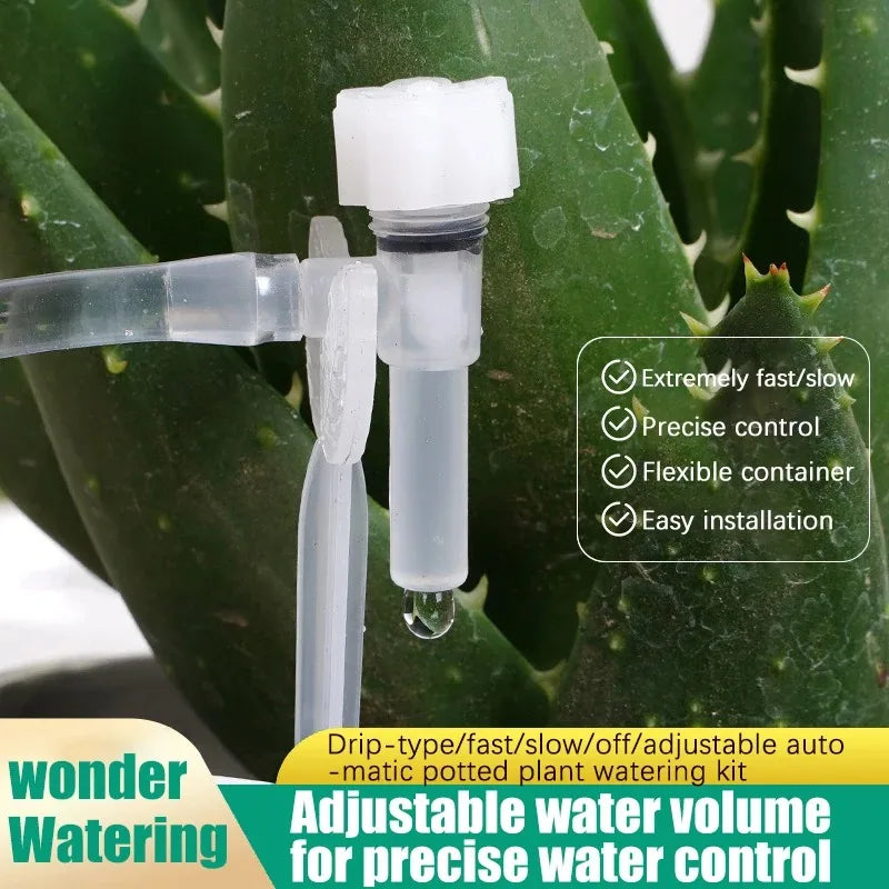 4/7mm Micro Drip Irrigation Kit 2-20m Adjustable Automatic Watering System for Garden Greenhouse Flower Beds Potted Plants