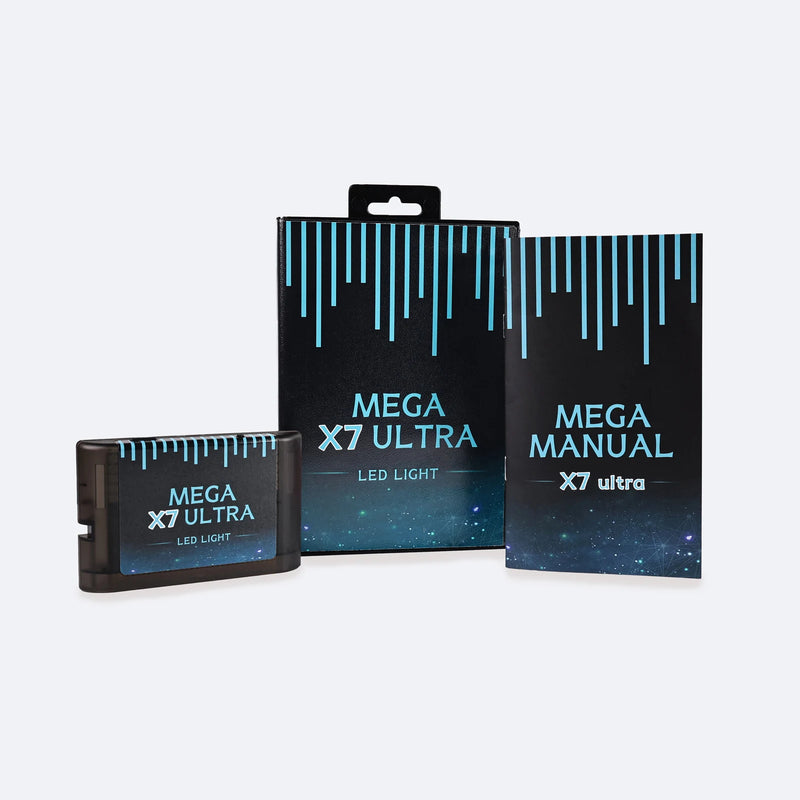 LED Light Mega X7 Ultra Instant Save  Game Cartridge for SEGA GENESIS Mega Drive MegaDrive Game Console With Manual Support 32x
