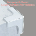 Transparent Table & Cabinet Corner Protectors - Anti-Collision Pads for Windows & Furniture Edges