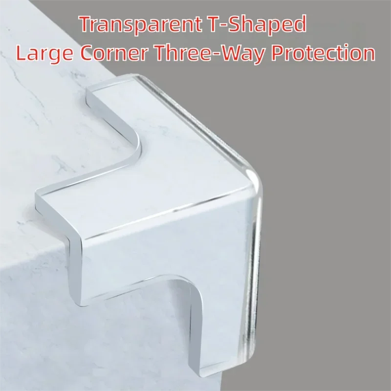Transparent Table & Cabinet Corner Protectors - Anti-Collision Pads for Windows & Furniture Edges