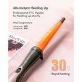 5 In 1 Curling Iron Wand Set, Instant Heating, With 4 Ceramic Barrels And 1 Curling Iron Brush