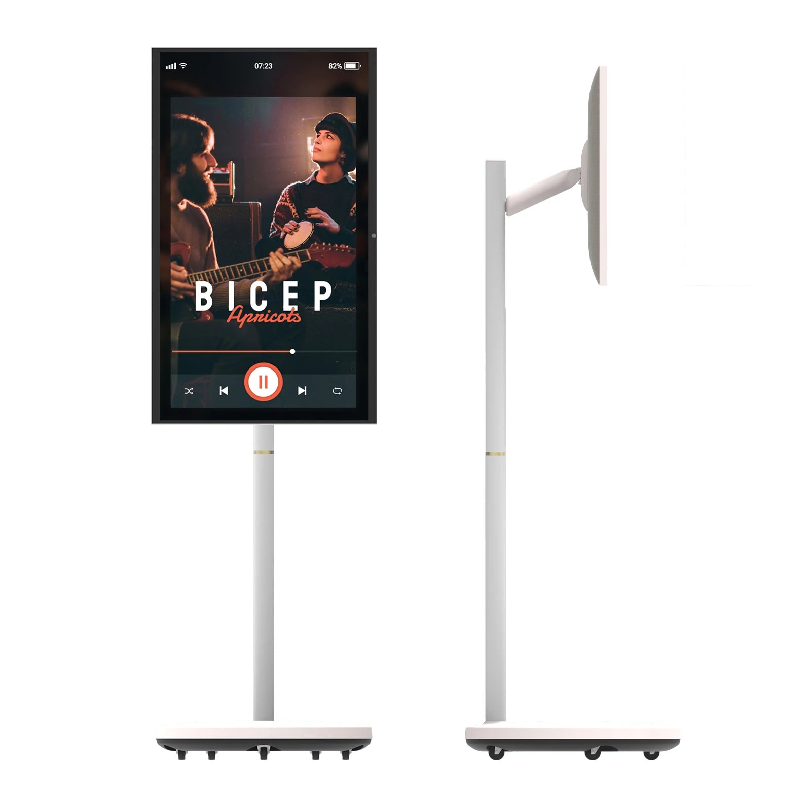 32 Inch Portable All-in-one Android Lcd Touch Screen Display Wireless Mobile Wifi Battery Build Smart Tv