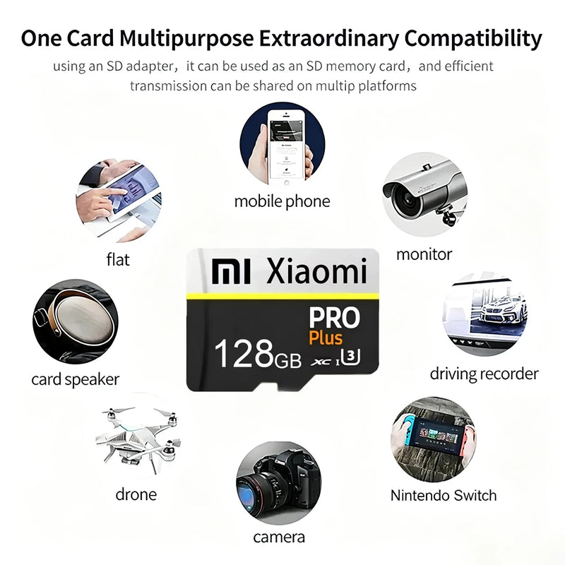Mijia Xiaomi Memory Card 512GB Quick Transfer Micro TF SD Card 128GB 256GB U3 4K Full HD Memoria SD Flash Card For Phone/Laptop