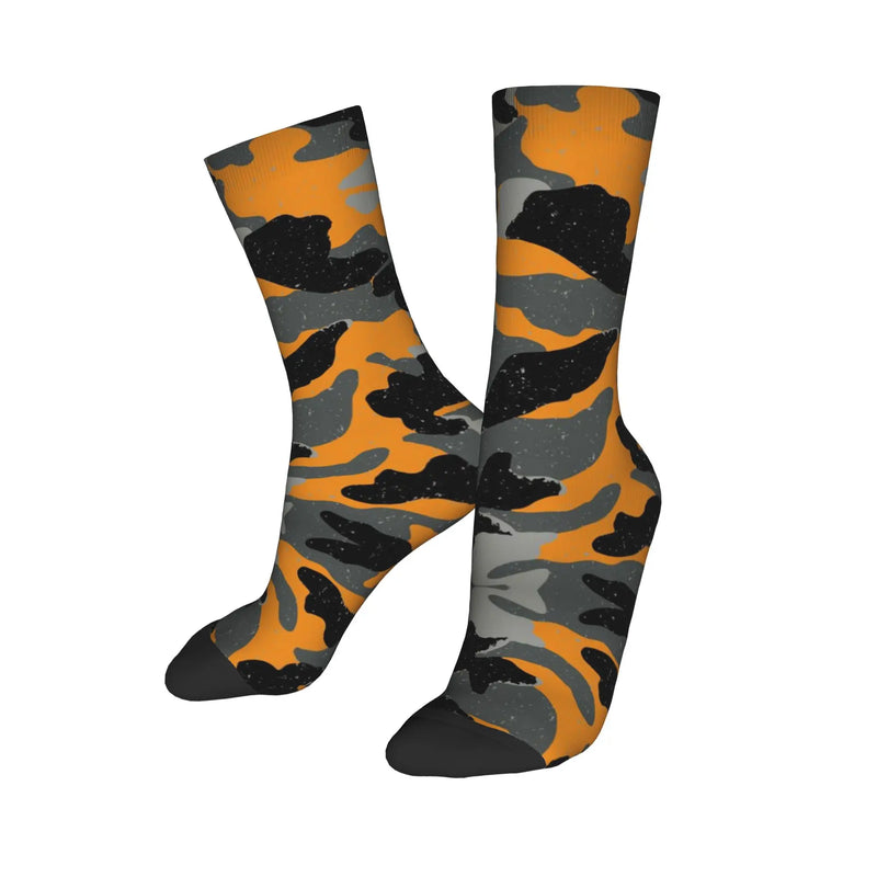 Custom Cute Military Camo Camouflage Army Socks Women Men Warm 3D Printing  Sports Basketball Socks