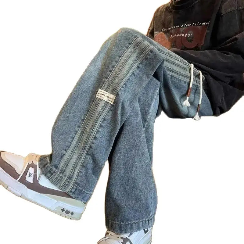 Three bar American retro jeans men's spring and autumn | SAMAG