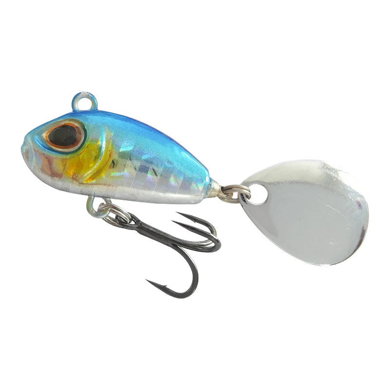 Mini VIB Fishing Lure With Rotating Spinning Metal Blade | SAMAG