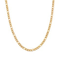 20-60CM Hot sale 18K gold Filled 4MM Necklaces sideways chain for Men woman Boy lady fine Jewelrys Wedding party
