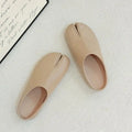 Women Split Toe Mules Soft Leather Tabi Clogs Casual Slip On Low Heel Backless Loafers Comfortable Vintage Flat Shoes for Female
