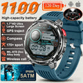 New T-REX3 Ultra 1100mAh Battery SmartWatch 10ATM Waterproof GPS Compass Flashlight 1.7" AMOLED HD Call Sports Smart Watch Men