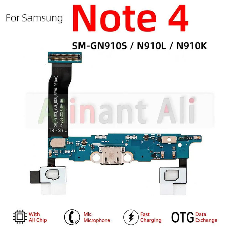 AiinAnt Mic Charger USB Dock Fast Charging Port Flex Cable For Samsung Galaxy Note 5 8 9 N950F N950N N950U N960F N960N N960U