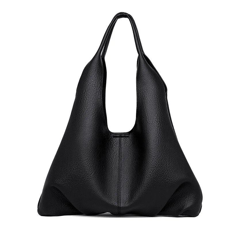 Oversized Soft Leather Hobo Tote Bag, Spacious, Stylish & Versatile Handbag Armpit Shoulder Bags for Everyday Use, Work & Travel