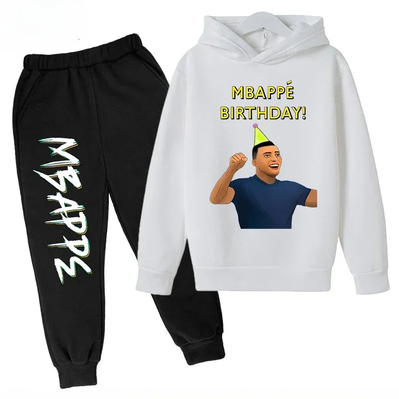 Autumn Mbappé Printed Children's Hoodie Suit Sweatshirt | SAMAG