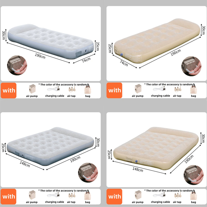 New Air Mattress Built-in Pump Self-inflating Mat Cushion | SAMAG