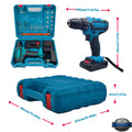 21V Cordless Drill Driver with 2 Batteries, Electric Screwdriver Set, 6 Speed, 18+1 Torque, Power with Bits - View 3 | SAMAG
